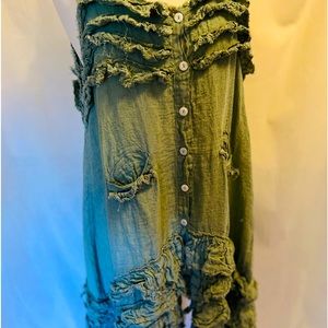 Magnolia Pearl European linen apron dress/tunic